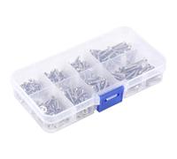 Cpolebev 200 Pcs M3 Kits De Tornillos De Cabeza De Acero Inoxidable Juego De Surtido De Tornillos Autorroscantes De Alta Resistencia Para Muebles De Madera