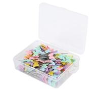 Cpolebev 200 Uds., Alfileres de Costura de 2 Pulgadas, Alfileres Rectos de Cabeza, Alfileres de Costura con Cabeza de Mariposa para Proyectos de Bricolaje, DecoracióN de Modista