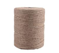 Cpolebev 200M / Roll 2Mm Yute Twine Natural Thick Marrón Twine Gardening Plant Picture Hanger Cadena de Embalaje Industrial
