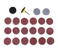 Cpolebev 200Pcs 50Mm 2 Pulgadas Lijadora de Disco Discos de Lijar 80-3000 Lija de Grano Abrasivo con 1 Pulgada Pad Polaco Placa + 1/4 Pulgadas de la Caña de la Herramienta Rotatoria