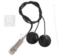 Cpolebev 21 Pulgadas Longitud Del Cable 1/4 Pulgada Salida Jack 2 en 1 Recogida Piezo Transductor de Disco para Guitarra Violín Ukulele Mandolina Banjo Cello (Con Tapa)