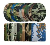 Cpolebev 22 Parches de Camuflaje, Parches Termoadhesivos, Apliques, Parches de Reparación de Ropa para Chaquetas, Jeans, Sombreros, Bolsos, Decoraciones