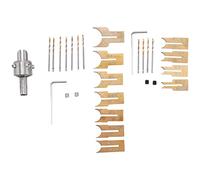 Cpolebev 24 Piezas Cuchillo De Bola De Metal Herramientas Para CarpinterÍA Taladro De Cuentas De Madera Moldeo De Cuentas Rotativas 6-25Mm