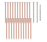 Cpolebev 25 Clavos de Cobre para Matar Árboles, Clavos de Cobre Puro de 3,5 Pulgadas una Granel, Clavos de Hardware para Eliminación de Tocones para Árboles