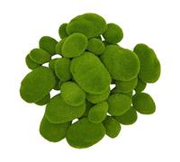 Cpolebev 25 Piezas de 2 TamañOs de Rocas de Artificiales Decorativas, Bolas de Verde para Arreglos Florales, Jardines de Hadas y Manualidades