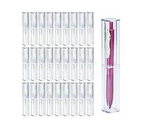 Cpolebev 25 Piezas Estuche de LáPices de AcríLico Transparente, Caja Regalo de Pluma Reutilizable Contenedor de Almacenamiento Pluma de PláStico VacíO Conjunto de Caja de Embalaje de LáPiz