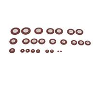 Cpolebev 25pzs Almohadillas de saxofon tenor de profesional Reemplazo de almohadillas de naranja Piezas y Accesorios de instrumentos musicales de viento de madera