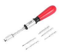 Cpolebev 260Mm Destornillador Espiral Destornillador De Trinquete De Prensa Destornillador Manual De Trinquete Con Brocas De Destornillador Ranuradas Y