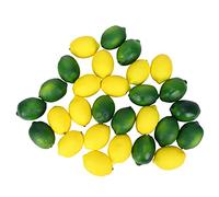 Cpolebev 28 Unids/Set Limones y Limas Artificiales Frutas Falsas Decorativas Frutas Cítricas Artificiales Decoraciones para la Cocina El Hogar
