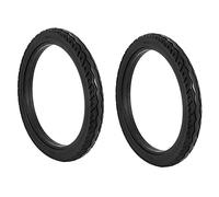 Cpolebev 2PCS 16 Pulgadas 16 X 1.75 NeumáTicos SóLidos para Bicicleta para Bicicleta NeumáTicos para Bicicleta NeumáTicos Antideslizantes Poliuretano en Espera NeumáTico para Ciclismo Negro