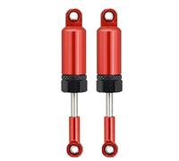 Cpolebev 2PCS AleacióN de Aluminio Amortiguador Muelle Interno para 1/16 RC Crawler B16 B36 C24 C34 MN D90, Rojo