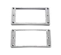 Cpolebev 2Pcs Humbucker Pickup Ring Inferior Curvado de Metal para Piezas de Guitarra LP