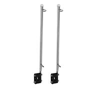 Cpolebev 2X 14 Pulgadas Soporte de de Bandera Acero Inoxidable 7/8 Pulgadas 1 Pulgada Montaje en Riel para /