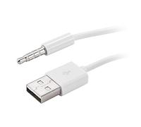 Cpolebev 3.5 mm Enchufe Audio AUX zu USB 2.0 Enchufe Cable de Carga del Adaptador 1M
