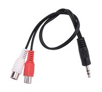 Cpolebev 3.5mm Adaptador Estereo Jack de Auriculares a 2 Jack Adaptador Cable de Audio, 3,5 mm Macho a 2X Hembra