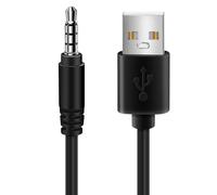 Cpolebev 3.5mm Clavija Jack de Audio AUX a USB 2.0 Macho Cable del Cargador Cable Adaptador para MP3 del Coche