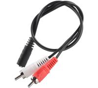 Cpolebev 3.5mm Hembra Estereo a 2 Macho AV Cable de Audio Aux Adaptador de Alambre