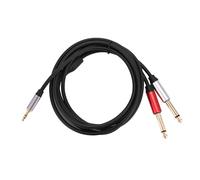 Cpolebev 3.5Mm una Dual 6.5Mm Adaptador Jack Cable de Audio 3.5 una 6.5 AUX Cable 3.5 Jack Splitter para Guitarra Mezclador Amplificador Bajo