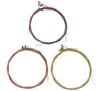Cpolebev 3 Juegos Reemplazo de Cuerdas de Guitarra Cuerda de Acero para Guitarra AcúStica (1 Juego de LatóN, 1 Juego de Cobre y 1 Juego Multicolor)