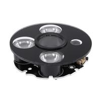Cpolebev 3 Matriz Luz de Punto LED IR Infrarrojo 3X Placa LED IR para camaras CCTV Vision (53 mm de diametro)