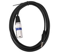 Cpolebev 3 Metros 3.5Mm Stereo Jack Plug A 3 Pin XLR Cable Macho MicróFono GrabacióN de Audio
