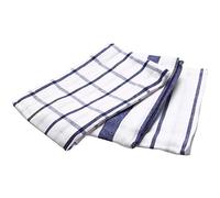 Cpolebev 3 Piezas Azul una Cuadros Toalla de Té una Rayas Toalla de Cocina Servilleta Manteles 100% de Tela de AlgodóN Tejida