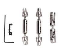 Cpolebev 3 Piezas Eje de TransmisióN de Metal CVD para B16 B36 Q60 Q63 Q64 MN77 FY004 6WD 6X6 1/16 RC Coche Piezas de ActualizacióN