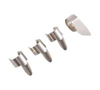 Cpolebev 3 Puntas de Dedo de Metal + 1 Juego de SeleccióN de Pulgar Puntas de Guitarra para Guitarra Dobro Banjo, Etc.