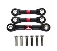Cpolebev 3 Uds Varilla de Enlace de DireccióN Varilla Servo para TT-02 TT-02T TT02 TT02T 1/10 Piezas de ActualizacióN de Coche RC Accesorios, Rojo
