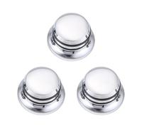 Cpolebev 3 Unids Guitar Metal Top Hat Tone Tuning Perillas Para Guitarra Eléctrica Lp Chrome