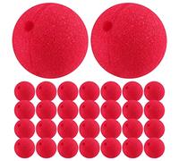 Cpolebev 30 Piezas 2X2 Pulgadas Cosplay Narices Nariz de Payaso Roja para Fiesta Disfraces de Halloween Suministros Navidad