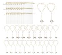 Cpolebev 30 Piezas De Cuentas De Rosario De AcríLico De Bautismo Mini Rosarios De con Bolsas De Organza para La Primera ComunióN Regalos De Fiesta De Bautismo