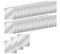 Cpolebev 30 Piezas de Mini Azulejos de Espejo Acrílicos Autoadhesivos, Pequeños Azulejos de Espejo Cuadrados de Alta Definición de 3 Pulgadas para Manualidades y
