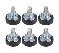 Cpolebev 32 Piezas Niveladores de Muebles Ajustables con Rosca M6 Tornillos en Patas de Silla Pies de Muebles Ajustables Niveladores de Patas