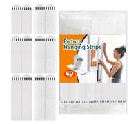 Cpolebev 36 Pares (72 Artículos) de Pegatinas Especiales para Marcos de Fotos para Colgar en la Pared Sin Perforar y Pegatinas Mágicas de Doble Cara