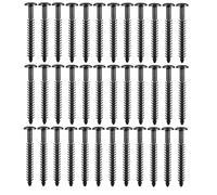 Cpolebev 36 Piezas de Vinilo de 3 Pulgadas para Fijación de Persianas, Paneles de Ventana, Clavijas, Tornillos, Clavos de Persiana, Anclajes (Negros)