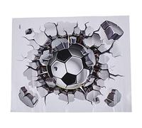 Cpolebev 3D FúTbol Etiqueta de la Pared PVC Arte FúTbol Grieta CalcomaníA NiñOs HabitacióN Mural DecoracióN