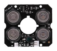 Cpolebev 4 Array IR led Luz de Punto 4X IR LED Panel infrarrojo para Vision de Camara CCTV (52mm diametro)