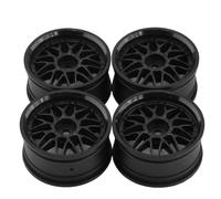 Cpolebev 4 Llantas de Cubo de Rueda de PláStico de 1,9 Pulgadas y 52 mm para Coche RC 1/10 On-Road Drift RedCat, Negro