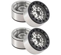 Cpolebev 4 Piezas 1,55 Cubo de Llantas de Rueda de Metal Beadlock para 1/10 RC Coche de Orugas D90 MST Jimny Cc01 Lc70 Axial 90069,3