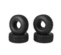 Cpolebev 4 Piezas 100MM 1.9 NeumáTicos de Goma Rueda de NeumáTicos para 1/10 RC Coche de Oruga Axial SCX10 90046 AXI03007 TRX4 D90 CC01