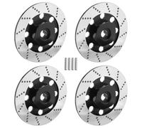 Cpolebev 4 Piezas Caja De Llanta De Rueda De Disco De Freno De Metal Adaptador Hexagonal De Metal De 12 Mm para 1/10 D4 Piezas De AutomóVil RC De Carreras En Carretera, Negro