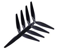 Cpolebev 4 Piezas de Hélice de Nailon Reforzado con Carbono Negro de 3 Palas de 10 X 5 X 3 Pulgadas para Accesorios de Dron RC FPV