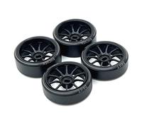 Cpolebev 4 Piezas de PláStico Duro para NeumáTicos de Derrape, Llanta de Rueda de Metal para 284131 K969 K989 P929 Mini-Z 1/28 RC Car Upgrades Parts,3