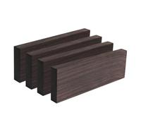 Cpolebev 4 Piezas de Tablero en de Madera de Ébano Sin Terminar para Accesorios de Guitarra de Bricolaje, Guitarra Eléctrica, Guitarra, Guitarrista Musical, 120 X 40 X 10 mm