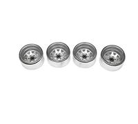 Cpolebev 4 Piezas de Vagón de Profundo 1,9 Llanta de Cubo de Rueda de Metal con Bloqueo de Cuentas para 1/10 RC Crawler Axial Scx10 90046 Trx4 D90,1