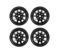 Cpolebev 4 Piezas de Vagón de Profundo 1,9 Llanta de Cubo de Rueda de Metal con Bloqueo de Cuentas para 1/10 RC Crawler Axial Scx10 90046 Trx4 D90,4