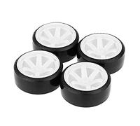 Cpolebev 4 Piezas Drift Car Tire Wheel Rim NeumáTico de Rueda para 1/10 Drifting RC Car