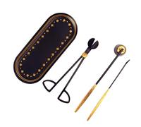 Cpolebev 4 Piezas Kit de Cuidado de Velas, Cortador de Mechas para Velas, Extintor de Velas, Cazo de Mecha, Juego de Accesorios para Velas
