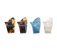 Cpolebev 4 Piezas Pua de guitarra dedo pulgar Mediador de celuloide Pua de pulgar para guitarra acustica electrica espesor